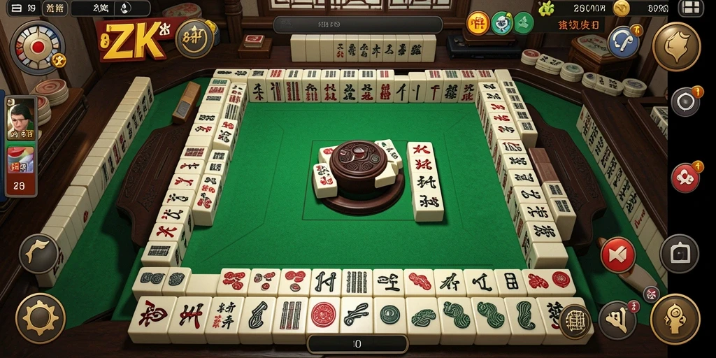 Tampilan gameplay Mahjong yang menarik dan penuh warna.
