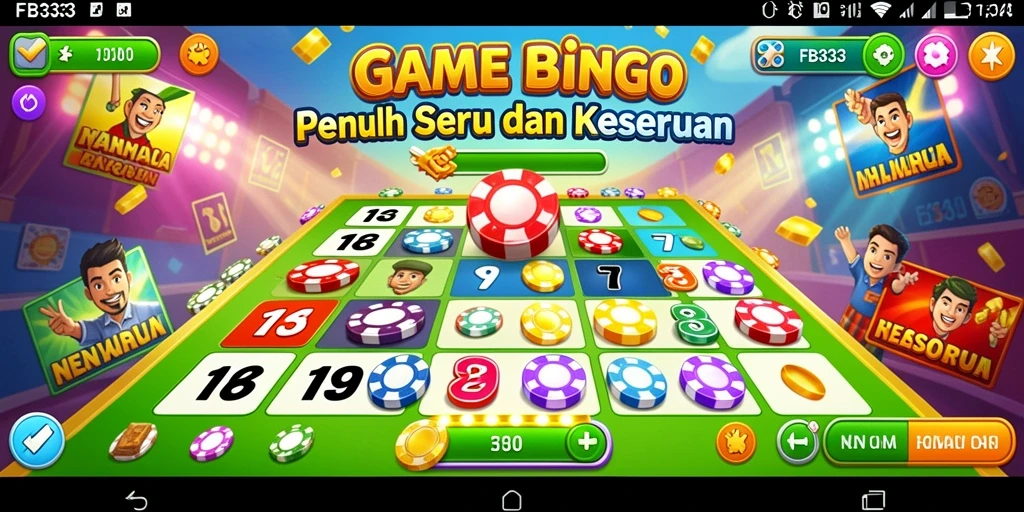 Tampilan screenshot FB333 menampilkan momen seru gameplay Bingo.