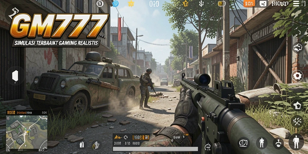 Tangkapan layar menunjukkan gameplay menarik dari GM777 dengan grafis tinggi.