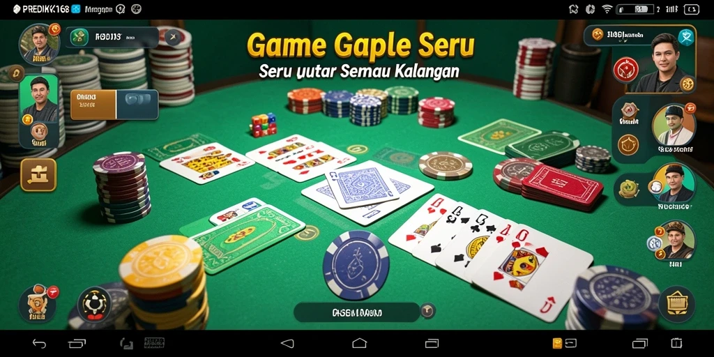 Tampilan gameplay Gaple yang seru dan interaktif.