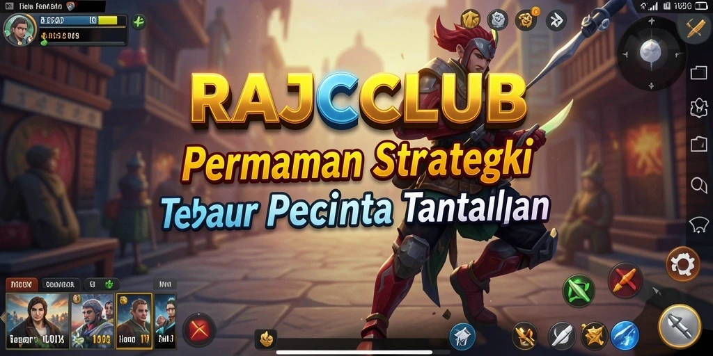 Tampilan gameplay RAJACLUB yang menegangkan dan strategis.