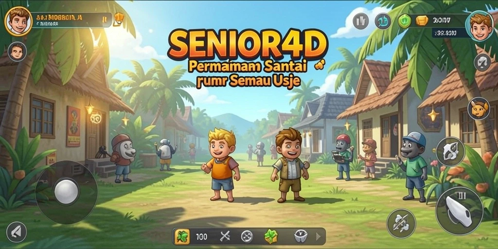 Tampilan gameplay SENIOR4D yang seru dan penuh tantangan.
